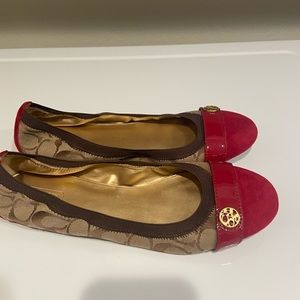 Coach Chelsey Suede flats.